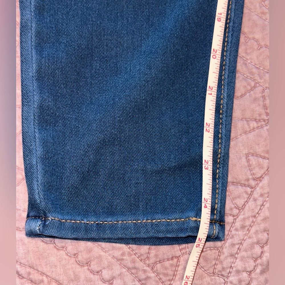 LOGO by Lori Goldstein Dark Blue Skinny Jeans - Picture 4 of 12